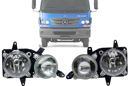 Kit Farol Mb Accelo 715 / 815 / 915 / 1036 / 1316 Nino Padrão Original