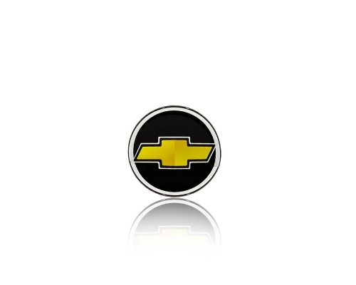 Emblema Calota Tracker 01/09 Preto/Dourado 55mm