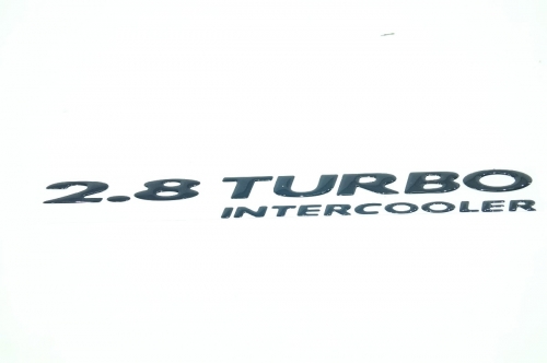 Emblema '2.8 Turbo Intercooler' S10 Blazer 03/... Preto