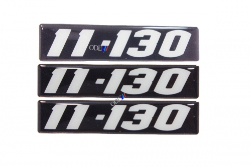 Kit Emblema Vw 11-130 Retangular Resinado 3 Peças
