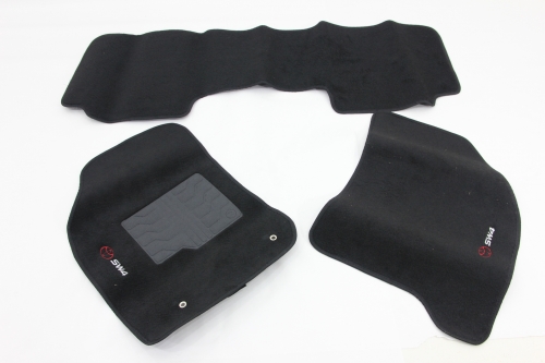 Tapete Cabini Sw4 12/15 Carpete (3 Peças) Preto