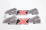 Emblema '4x4' Ranger 10/... Prata/Vermelho