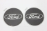 Emblema Calota Centro Roda F-250 F-350 2 Peças Preta