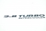 Emblema '2.8 Turbo Intercooler' S10 Blazer 03/... Preto
