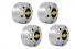 Kit Calota com Emblema Tracker 01/09 Cromada 8 Peças