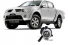 Farol Auxiliar L200 Triton C/Mold (Cinza) 07/11 Le