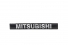 Emblema 'Mitsubishi' L200 Pajero Sport (Porta) Fundo Cinza (Resinado)