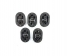 Kit Coxim Escapamento Mitsubishi Tr4 (5pçs) 2002 2003 2004 2005 2006 2007 2008 2009 2010 2011 2012
