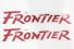 Emblema 'Frontier' 03/08 (Par) Vermelho