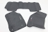 Tapete Cabini Sw4 12/15 Carpete (3 Peças) Preto